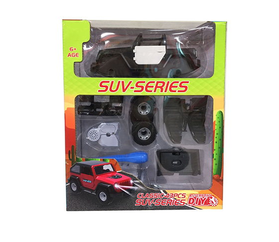 45PCS DIY FREE WHEEL CARS WITH LIGHT AND MUSIC