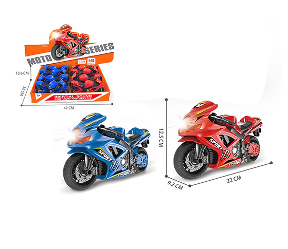 FRICTION MOTORCYCLE WITH LIGHT AND SOUND (8PCS/DIS