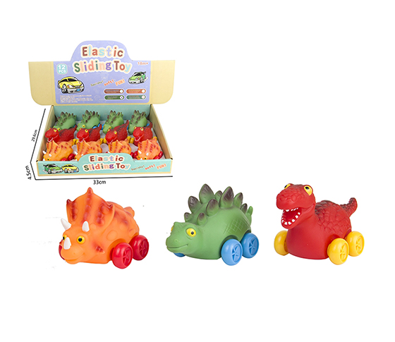 ENAMEL DINOSAUR CAR