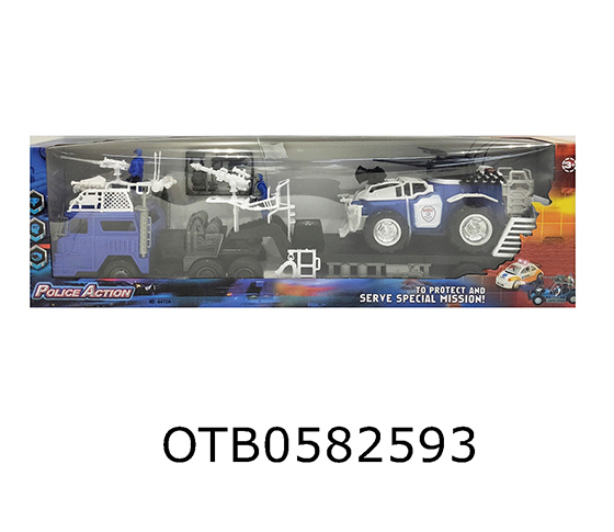 FRICTION POLICE CAR SET
