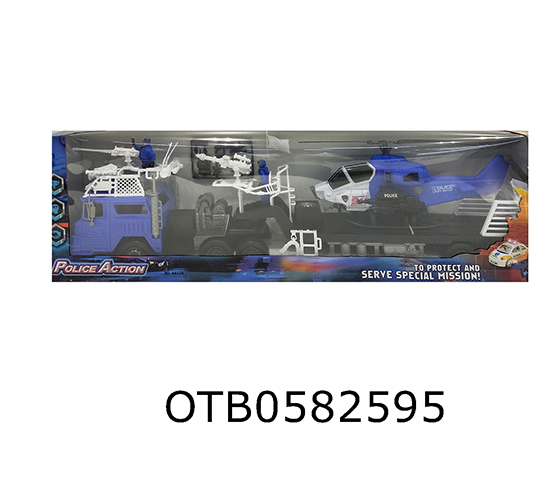 FRICTION POLICE CAR SET
