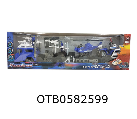 FRICTION POLICE CAR SET
