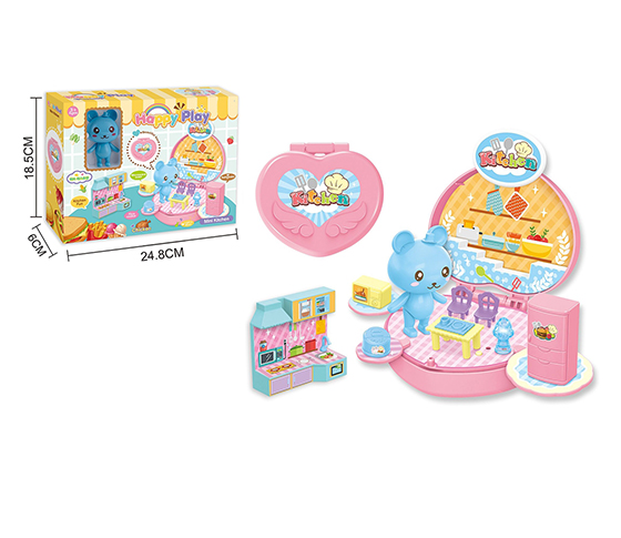  MINI KITCHEN PEACH HEART BOX