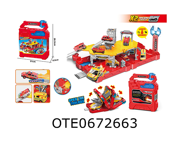 FIRE ENGINE DEFORMABLE SUITCASE