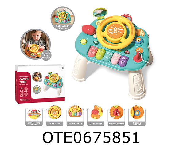 STEERING WHEEL GAMING TABLE