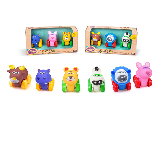  FREE WHEEL ENAMEL ANIMAL CAR
